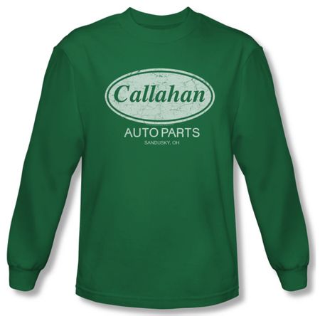 Tommy Boy Shirt Callahan Auto Long Sleeve Kelly Green Tee T-Shirt