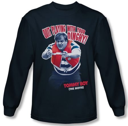 Tommy Boy Shirt Dinghy Long Sleeve Navy Tee T-Shirt