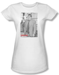 Tommy Boy Shirt Juniors Square White Tee T-Shirt