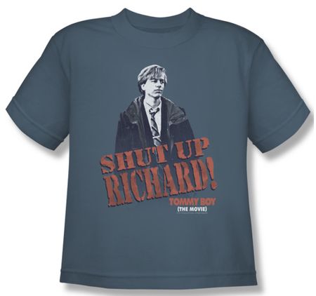 Tommy Boy Shirt Kids Shut Up Richard Slate Youth Tee T-Shirt