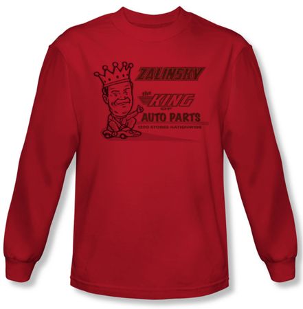 Tommy Boy Shirt Zalinsky Auto Long Sleeve Red Tee T-Shirt