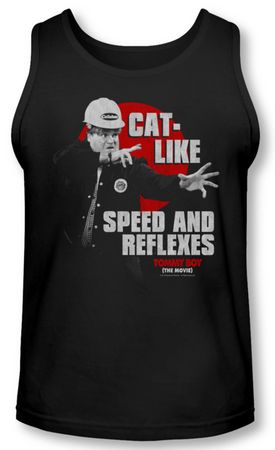 Tommy Boy Tank Top Cat Like Black Tanktop