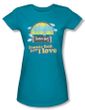 Tootsie Roll Juniors T-Shirts - Jingle Turquoise Tee