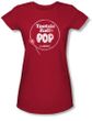 Tootsie Roll Juniors T-Shirts - Pop Logo Red Tee