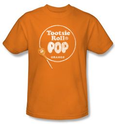 Tootsie Roll Kids T-Shirts - Pop Logo Orange Tee Youth