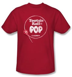 Tootsie Roll Kids T-Shirts Pop Logo Red Tee Youth