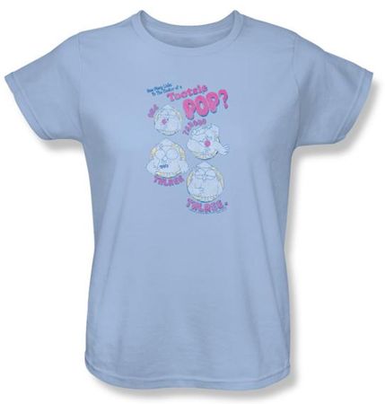 Tootsie Roll Ladies T-Shirts - Three Light Blue Tee