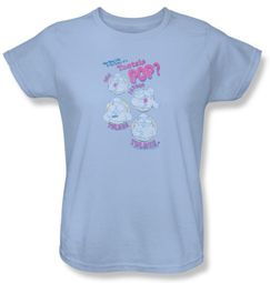 Tootsie Roll Ladies T-Shirts - Three Light Blue Tee
