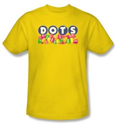 Dots T-Shirts -Dots Logo Adult Yellow Tee