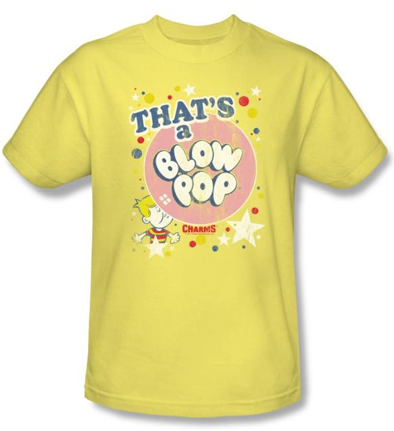 Tootsie Roll TShirts That's A Blow Pop Adult Banana Tee Blow Pop