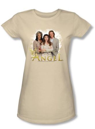 Touched By An Angel Juniors T-Shirt - Cream