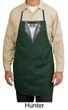 Tuxedo Apron With Pink Flower Funny Adult Full Length Apron