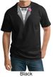 Tuxedo Tall T-shirt with Pink Flower Adult Tee Shirt