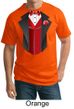 Tuxedo Tall T-shirt With Red Vest Funny Adult Tee Shirt