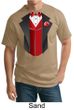Tuxedo Tall T-shirt With Red Vest Funny Adult Tee Shirt