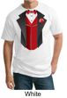 Tuxedo Tall T-shirt With Red Vest Funny Adult Tee Shirt