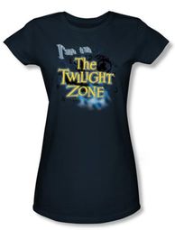 Twilight Zone Juniors T-Shirt - I'm In The Twilight Navy Blue