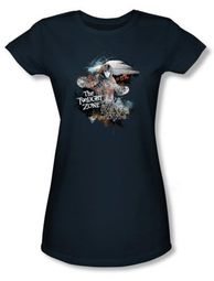 Twilight Zone Juniors T-Shirt - Science And Superstition Navy Blue