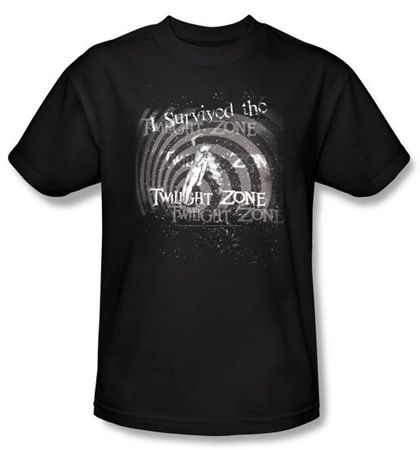 Twilight Zone Kids T-Shirt - I Survived  Black Youth