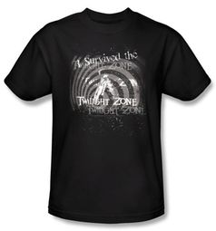 Twilight Zone Kids T-Shirt - I Survived  Black Youth