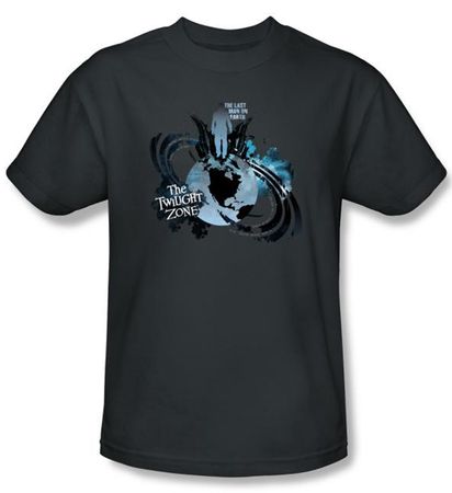 Twilight Zone Kids T-Shirt - Last Man On Earth Charcoal Youth