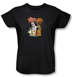 Twilight Zone Ladies T-Shirt - Enter At Own Risk Black