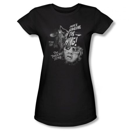 Twilight Zone Shirt Juniors On The Wing Black T-Shirt