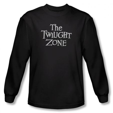Twilight Zone Shirt Logo Long Sleeve  Black Sweatshirt