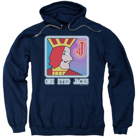Twin Peaks Hoodie One Eyed Jacks Navy Blue Sweatshirt Hoody