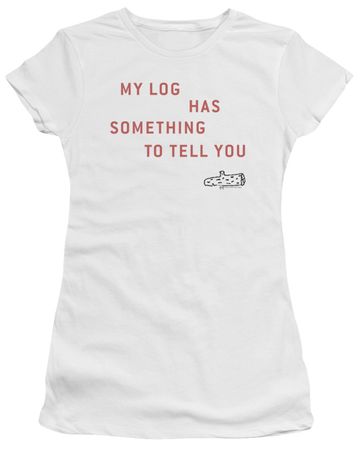 Twin Peaks Juniors Shirt My Log White T-Shirt