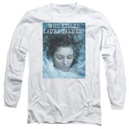 Twin Peaks Long Sleeve Shirt Who Killed Laura White Tee T-Shirt Twin Peaks Long Sleeve Shirt Who Killed Laura White Tee T-Shirt