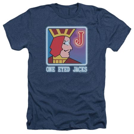 Twin Peaks Shirt One Eyed Jacks Heather Navy Blue T-Shirt