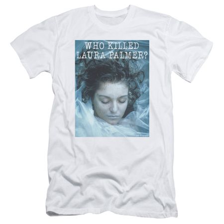 Twin Peaks Slim Fit Shirt Who Killed Laura White T-Shirt