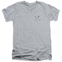 Twin Peaks Slim Fit V-Neck Shirt Pie Athletic Heather T-Shirt