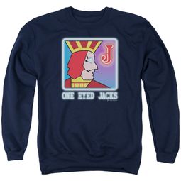 Twin Peaks Sweatshirt One Eyed Jacks Adult Navy Blue Sweat Shirt