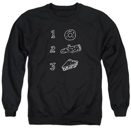 Twin Peaks Sweatshirt Pie Log Donut Adult Black Sweat Shirt Twin Peaks Sweatshirt Pie Log Donut Adult Black Sweat Shirt