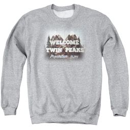 Twin Peaks Sweatshirt Welcome Adult Athletic Heather Sweat Shirt