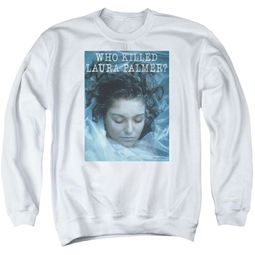 Twin Peaks Sweatshirt Who Killed Laura Adult White Sweat Shirt Twin Peaks Sweatshirt Who Killed Laura Adult White Sweat Shirt