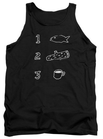 Twin Peaks Tank Top Coffee Log Fish Black Tanktop