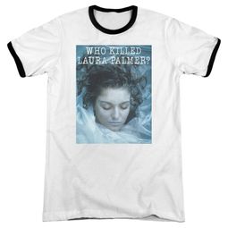 Twin Peaks Who Killed Laura White Ringer Shirt Twin Peaks Who Killed Laura White Ringer Shirt