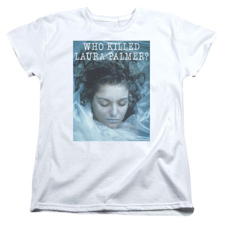 Twin Peaks Womens Shirt Who Killed Laura White T-Shirt