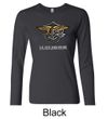 U.S. Navy Seal Shirt Devgru Ladies Long Sleeve Tee T-Shirt