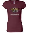 U.S. Navy Seal Shirt Devgru Ladies Longer Length Tee T-Shirt
