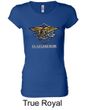 U.S. Navy Seal Shirt Devgru Ladies Longer Length Tee T-Shirt