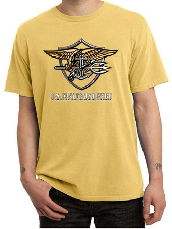 U.S. Navy Seal Shirt Devgru Mens Pigment Dyed Tee T-Shirt