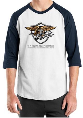 U.S. Navy Seal Shirt Devgru Mens Raglan Tee T-Shirt