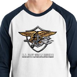 U.S. Navy Seal Shirt Devgru Mens Raglan Tee T-Shirt