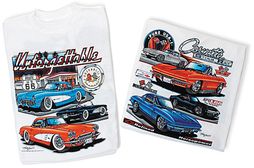 Unforgettable Corvettes Mens Tee Shirt - Classic Car Series