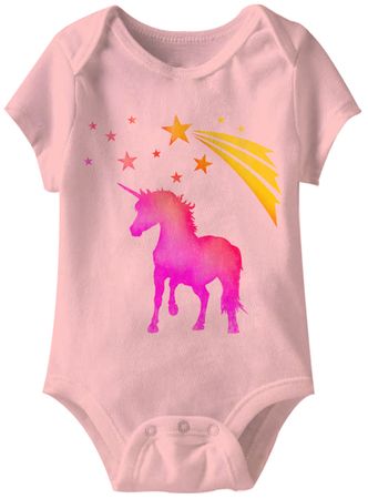 Unicorn Funny Baby Romper Pink Infant Babies Creeper