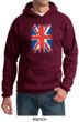 Union Jack Hoodie British UK Flag Big Print Adult Hoody